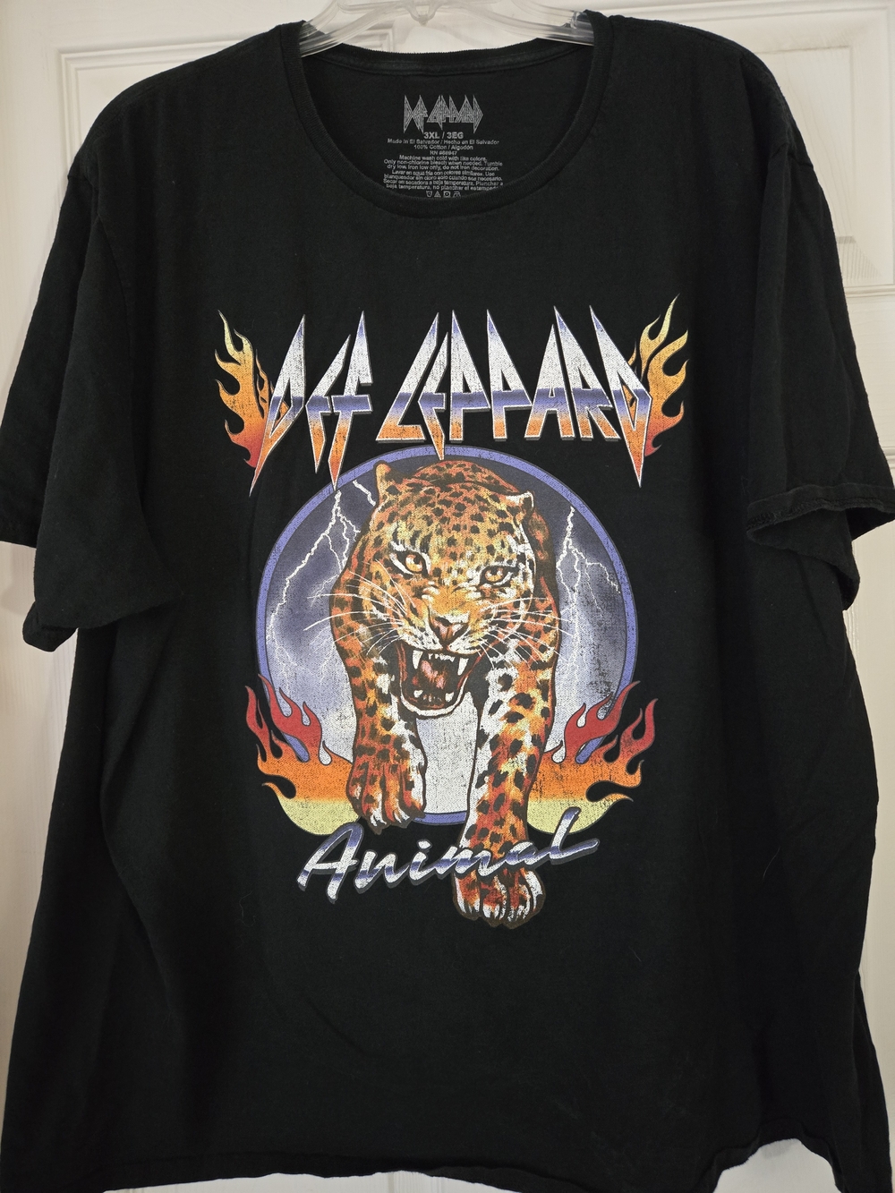 Def Leppard "Animal" Graphic Tee Rock Band Short Sleeve 3x